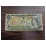 BANK NOTE CANADA $1 DOLLAR 1973