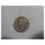 1942 MERCURY DIME 90% SILVER