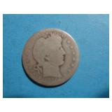 1916-D BARBER QUARTER 90% SILVER
