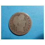 1909 BARBER QUARTER 90% SILVER