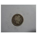 1912 BARBER DIME 90% SILVER