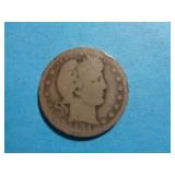 1904 BARBER QUARTER 90% SILVER
