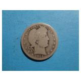 1914-D BARBER QUARTER 90% SILVER