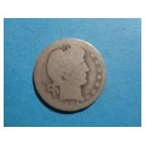 1904 BARBER QUARTER 90% SILVER