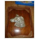 CAST ALUMINUM DOG PLAQUE