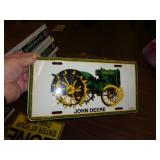METAL JOHN DEERE LIC PLATE