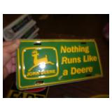 METAL JOHN DEERE LIC PLATE