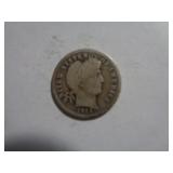 1913 BARBER DIME 90% SILVER