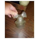 MICKEY MOUSE EARS INSULATOR -CHIP ON INSIDE EDGE
