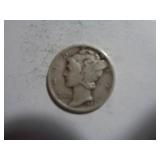 1942 MERCURY DIME 90% SILVER