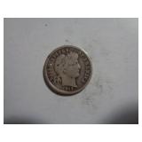 1913 BARBER DIME 90% SILVER