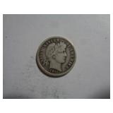 1911 BARBER DIME 90% SILVER