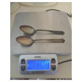 STERLING SILVER SPOONS 40 GRAMS