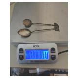 STERLING SILVER SPOONS 10 GRAMS