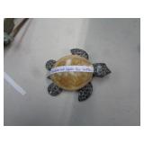 HAND CARVED AGATE SEA TURTLE