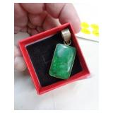 STERLING SILVER GEMSTONE PENDANT