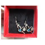 STERLING SILVER ROOSTER EARRINGS