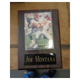 JOE MONTANA SPORTS CARD PLAQUE