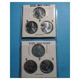 6 - STEEL WAR CENTS P-D-S