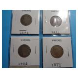 4 - 'V' NICKELS