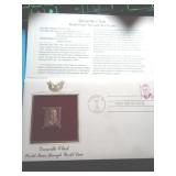 24KT GOLD PLATED 1ST DAY COVER