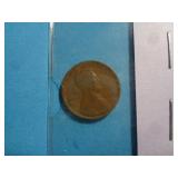 1909 VDB WHEAT CENT / VDB BARELY VISIBLE