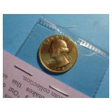 1981 24KT GOLD PLATED WASHINGTON QUARTER