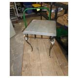 METAL BASE SIDE TABLE / LW