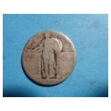 'NO DATE' STANDING LIBERTY QUARTER 90% SILVER