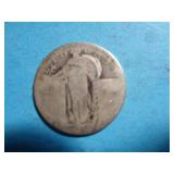 'NO DATE' STANDING LIBERTY QUARTER 90% SILVER