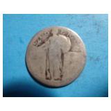 'NO DATE' STANDING LIBERTY QUARTER 90% SILVER