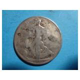 1936-S WALKING LIBERTY HALF 90% SILVER / MARKS