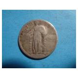 'NO DATE' STANDING LIBERTY QUARTER 90% SILVER