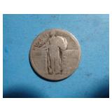 'NO DATE' STANDING LIBERTY QUARTER 90% SILVER