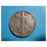 1946-S WALKING LIBERTY HALF 90% SILVER / DENTED