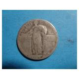 'NO DATE' STANDING LIBERTY QUARTER 90% SILVER