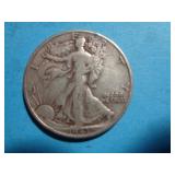 1943 WALKING LIBERTY HALF 90% SILVER