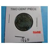 1864 TWO CENT PIECE