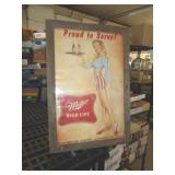 MILLER BEER ADVERTISING 20'X29'