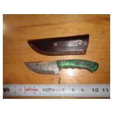 DAMASCUS STYLE SKINNER KNIFE