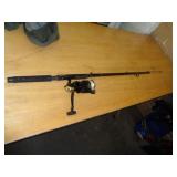 FISHING ROD & SHAKESPEARE TIGER TSP5A REEL