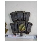 WWII GERMAN K98 AMMO POUCHES W AMMO