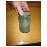 #8 BLUE FRUIT JAR W ZINC LID