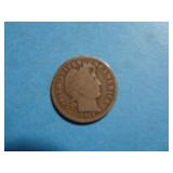 1913 BARBER DIME 90% SILVER