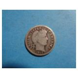 1913 BARBER DIME 90% SILVER