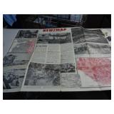 1944 WWII NEWSMAP POSTER 35'X47'