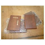 6 - SPORTS CARD SIZE WOOD PLAQUES