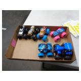 4 HOT WHEELS MONSTER TRUCKS & 2 OTHERS