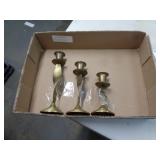 BRASS CANDLE HOLDERS