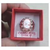 CAMEO RING SZ 9